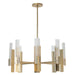 Hubbardton Forge - 132045-SKT-MULT-86-FD0828 - Eight Light Pendant - Summit - Modern Brass