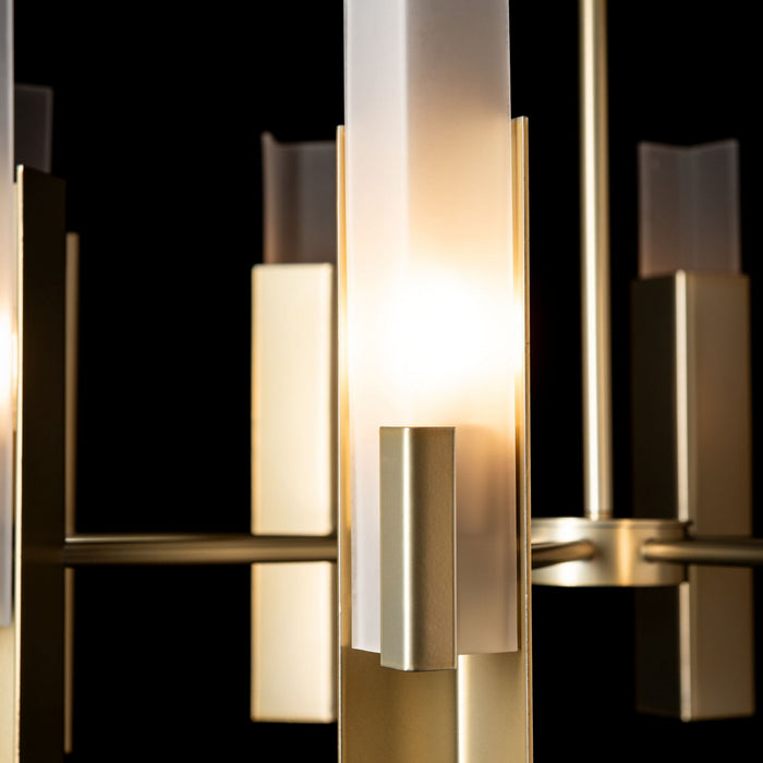 Hubbardton Forge - 132045-SKT-MULT-86-FD0828 - Eight Light Pendant - Summit - Modern Brass