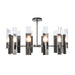 Hubbardton Forge - 132047-SKT-MULT-07-ZM0828 - 12 Light Pendant - Summit - Dark Smoke