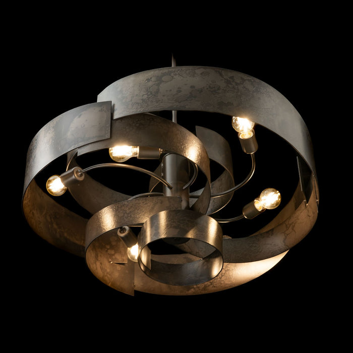 Hubbardton Forge - 132117-SKT-MULT-07 - Six Light Pendant - Zen - Dark Smoke