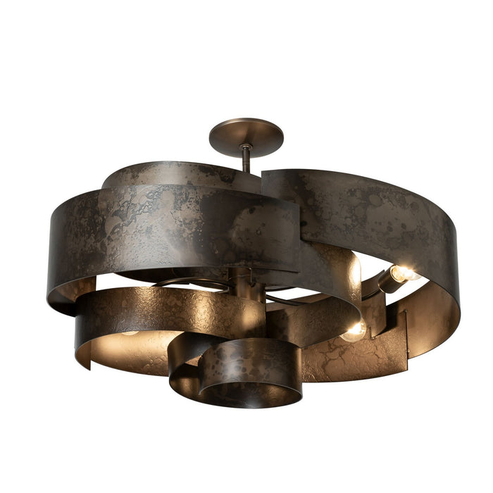 Hubbardton Forge - 132117-SKT-MULT-07 - Six Light Pendant - Zen - Dark Smoke