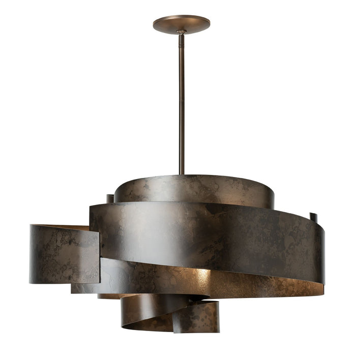 Hubbardton Forge - 132117-SKT-MULT-07 - Six Light Pendant - Zen - Dark Smoke