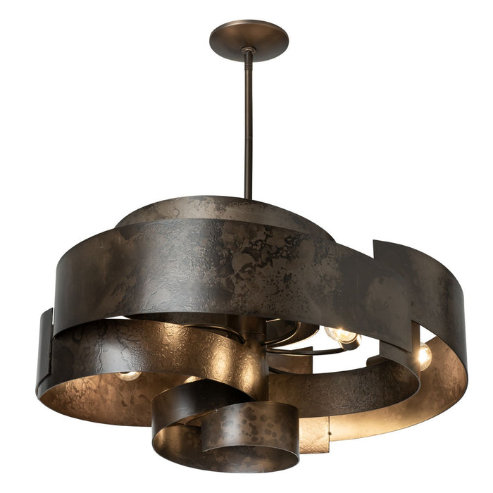 Hubbardton Forge - 132117-SKT-MULT-07 - Six Light Pendant - Zen - Dark Smoke