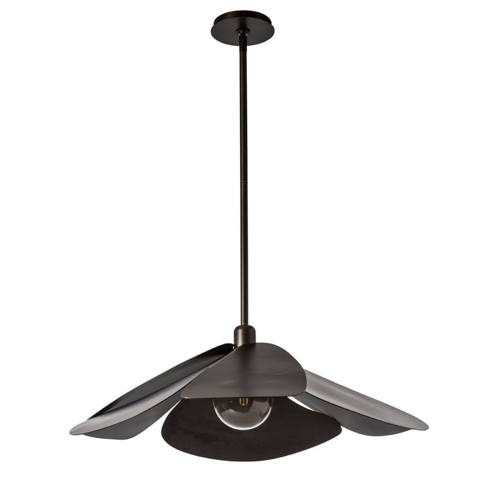Hubbardton Forge - 139465-SKT-MULT-07 - One Light Pendant - Hana - Dark Smoke