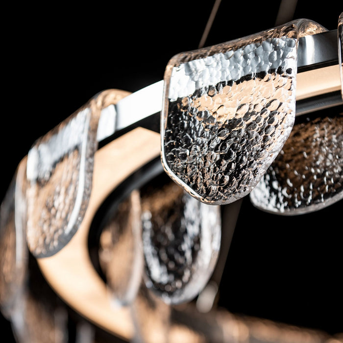 Hubbardton Forge - 139982-LED-STND-85-ZM0846 - LED Pendant - Riverbed - Sterling