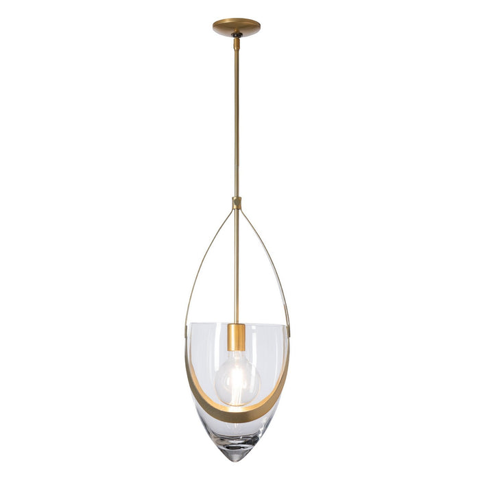 Hubbardton Forge - 187468-SKT-MULT-86-ZM0838 - One Light Pendant - Vaso - Modern Brass