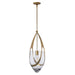 Hubbardton Forge - 187468-SKT-MULT-86-ZM0838 - One Light Pendant - Vaso - Modern Brass