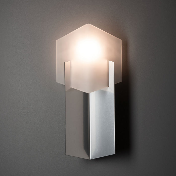 Hubbardton Forge - 201355-SKT-85 - One Light Bath Sconce - Prisma - Sterling