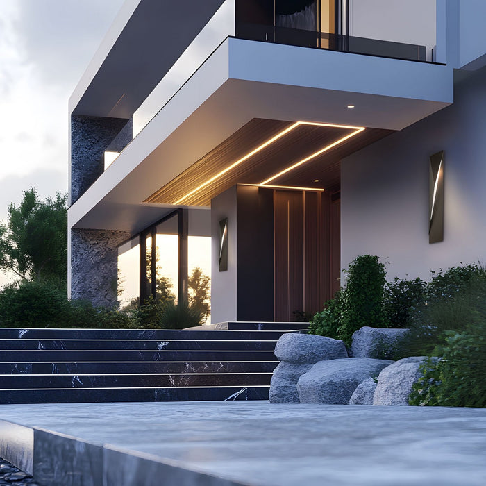 Hubbardton Forge - 302043-SKT-RGT-14 - One Light Outdoor Wall Sconce - Carbon - Coastal Oil Rubbed Bronze