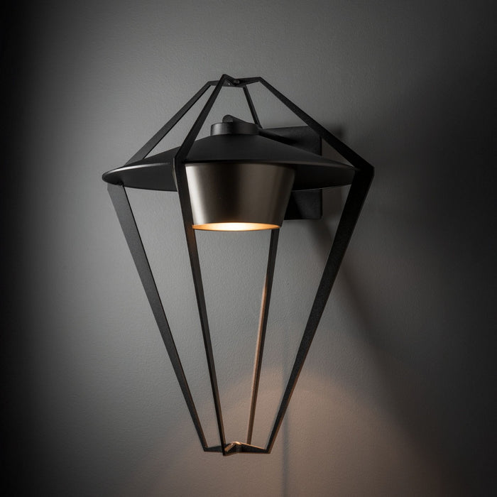 Hubbardton Forge - 302654-SKT-80-77 - One Light Outdoor Wall Sconce - Stellar - Coastal Black