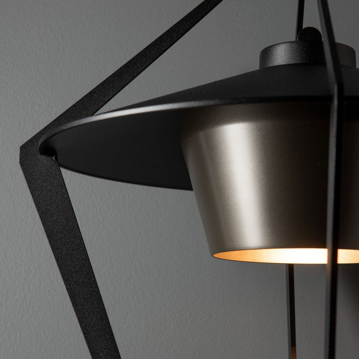 Hubbardton Forge - 302654-SKT-80-77 - One Light Outdoor Wall Sconce - Stellar - Coastal Black