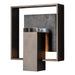 Hubbardton Forge - 302662-SKT-14-SL-ZM0850 - One Light Outdoor Wall Sconce - Shadow Box - Coastal Oil Rubbed Bronze