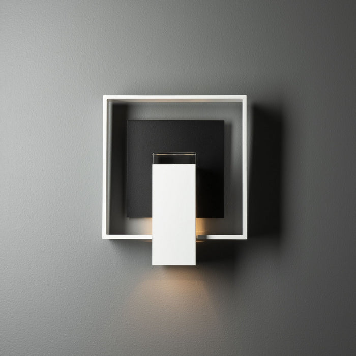 Hubbardton Forge - 302663-SKT-02-80-ZM0850 - One Light Outdoor Wall Sconce - Shadow Box - Coastal White