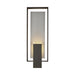 Hubbardton Forge - 302665-SKT-80-78-ZM0850 - One Light Outdoor Wall Sconce - Shadow Box - Coastal Black