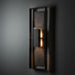 Hubbardton Forge - 302666-SKT-80-SL-ZM0850 - Two Light Outdoor Wall Sconce - Shadow Box - Coastal Black