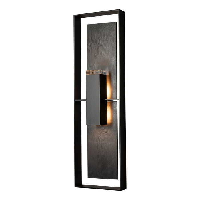Hubbardton Forge - 302666-SKT-80-SL-ZM0850 - Two Light Outdoor Wall Sconce - Shadow Box - Coastal Black