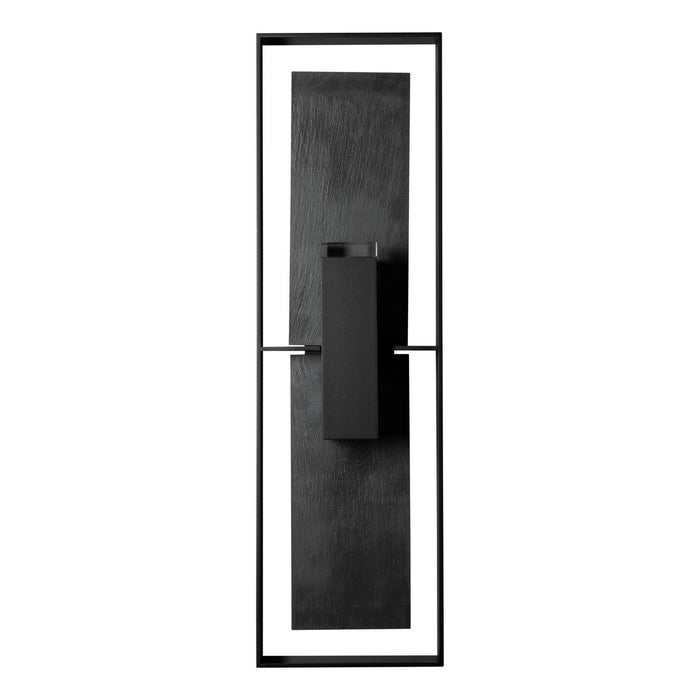 Hubbardton Forge - 302666-SKT-80-SL-ZM0850 - Two Light Outdoor Wall Sconce - Shadow Box - Coastal Black
