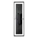 Hubbardton Forge - 302666-SKT-80-SL-ZM0850 - Two Light Outdoor Wall Sconce - Shadow Box - Coastal Black