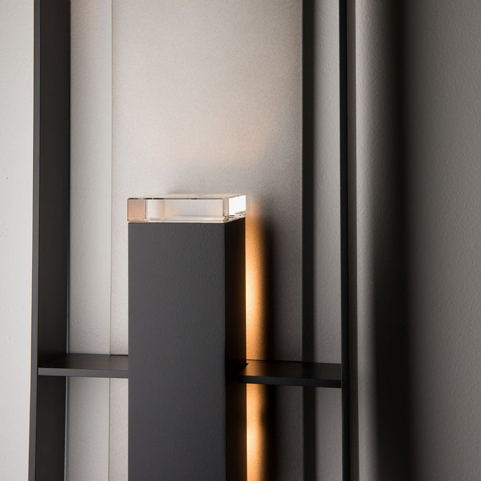 Hubbardton Forge - 302667-SKT-80-78-ZM0850 - Two Light Outdoor Wall Sconce - Shadow Box - Coastal Black