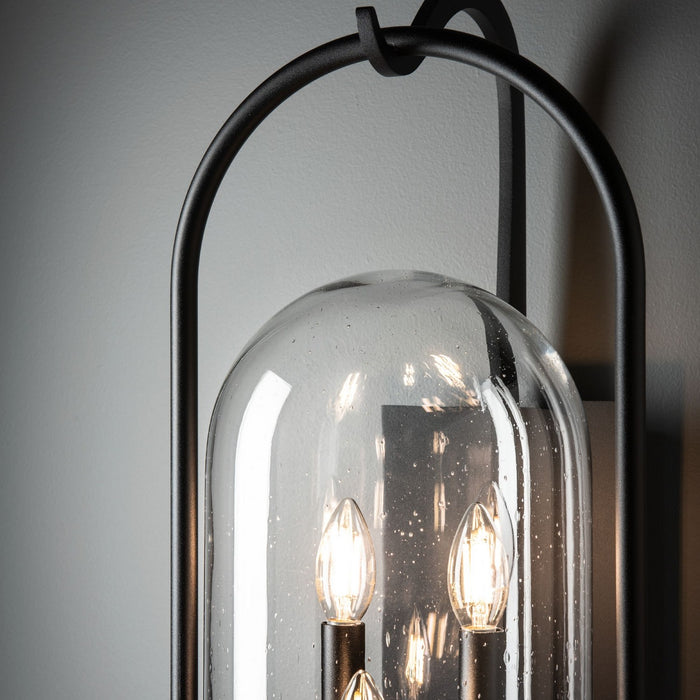 Hubbardton Forge - 305213-SKT-80-II0826 - Three Light Outdoor Wall Sconce - Davis - Coastal Black