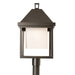 Hubbardton Forge - 345203-SKT-77-GG0833 - One Light Post Mount - Dorset - Coastal Dark Smoke