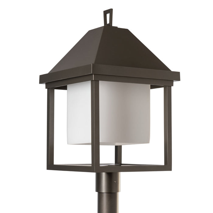 Hubbardton Forge - 345203-SKT-77-GG0833 - One Light Post Mount - Dorset - Coastal Dark Smoke
