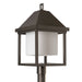 Hubbardton Forge - 345203-SKT-77-GG0833 - One Light Post Mount - Dorset - Coastal Dark Smoke