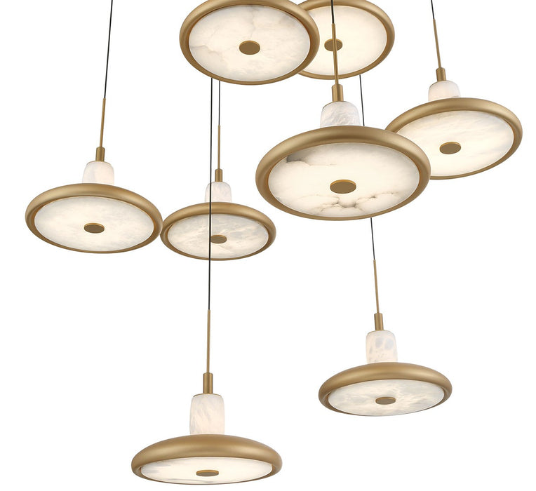 Lib & Co. - 12254-030 - LED Chandelier - Mantova - Painted Antique Brass