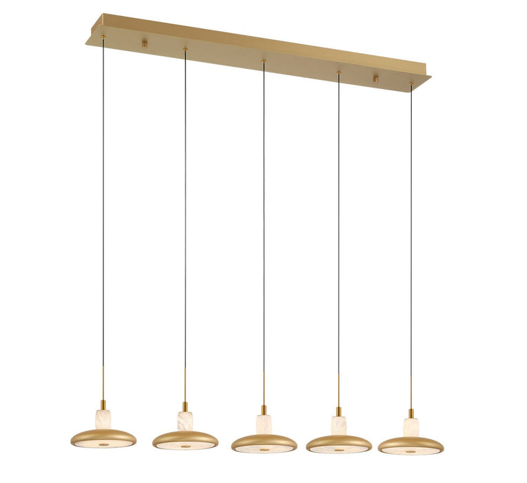 Lib & Co. - 12257-030 - LED Chandelier - Mantova - Painted Antique Brass