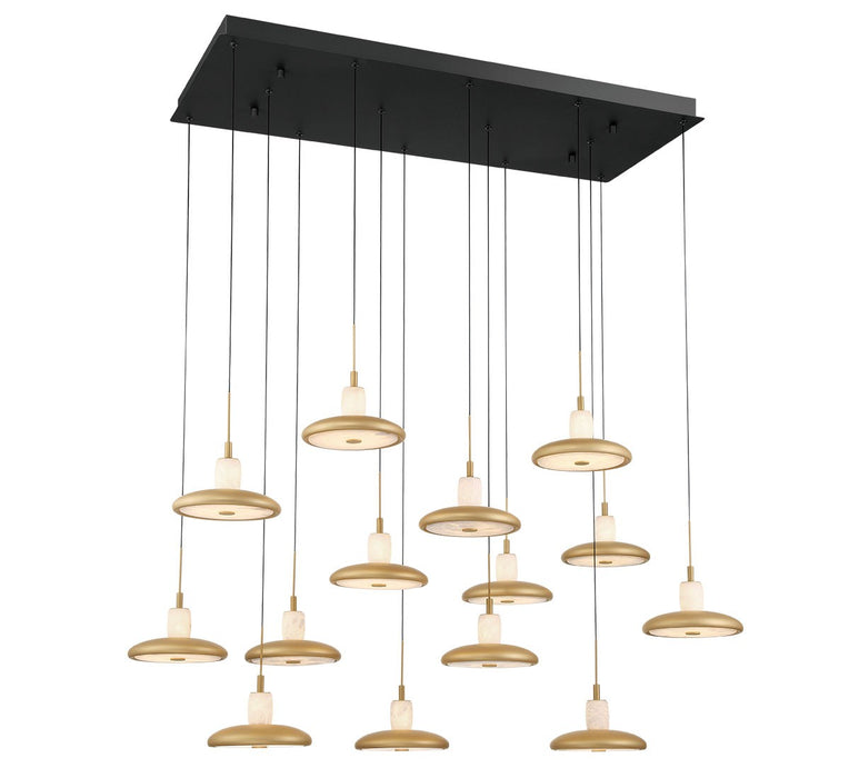 Lib & Co. - 12259-02 - LED Chandelier - Mantova - Matte Black