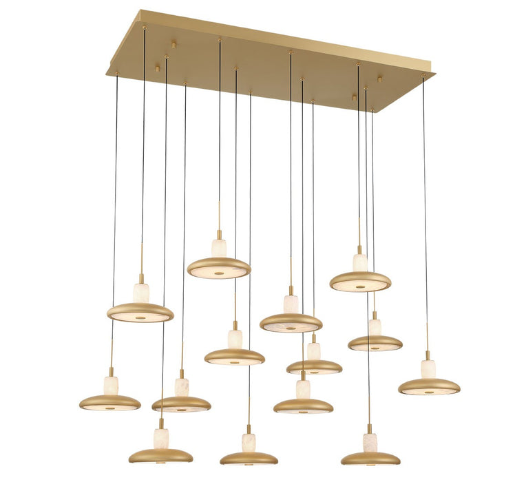 Lib & Co. - 12259-030 - LED Chandelier - Mantova - Painted Antique Brass