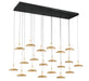 Lib & Co. - 12260-02 - LED Chandelier - Mantova - Matte Black