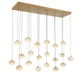 Lib & Co. - 12247-030 - LED Chandelier - Calcolo - Painted Antique Brass