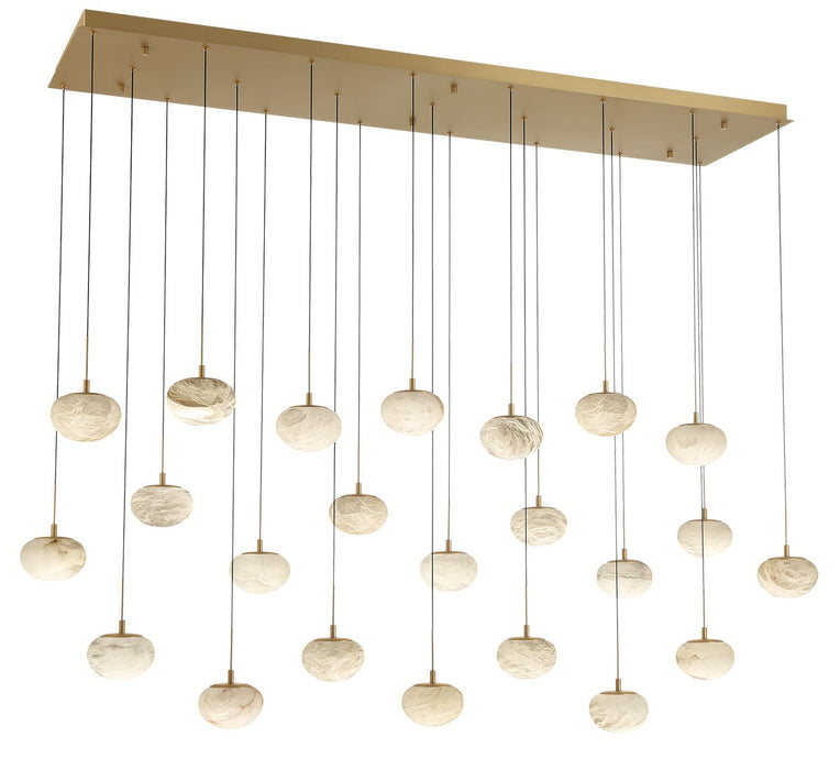 Lib & Co. - 12246-030 - LED Chandelier - Calcolo - Painted Antique Brass