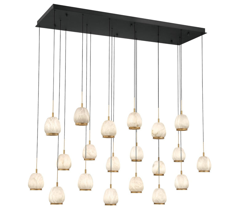 Lib & Co. - 12250-02 - LED Chandelier - Lucidata - Matte Black