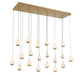 Lib & Co. - 12240-030 - LED Chandelier - Baveno - Painted Antique Brass