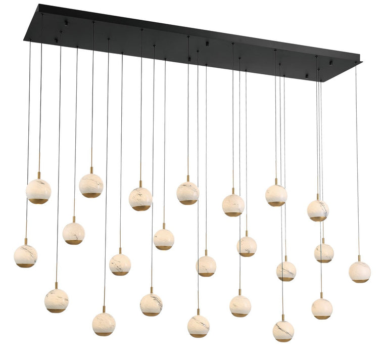 Lib & Co. - 12241-02 - LED Chandelier - Baveno - Matte Black