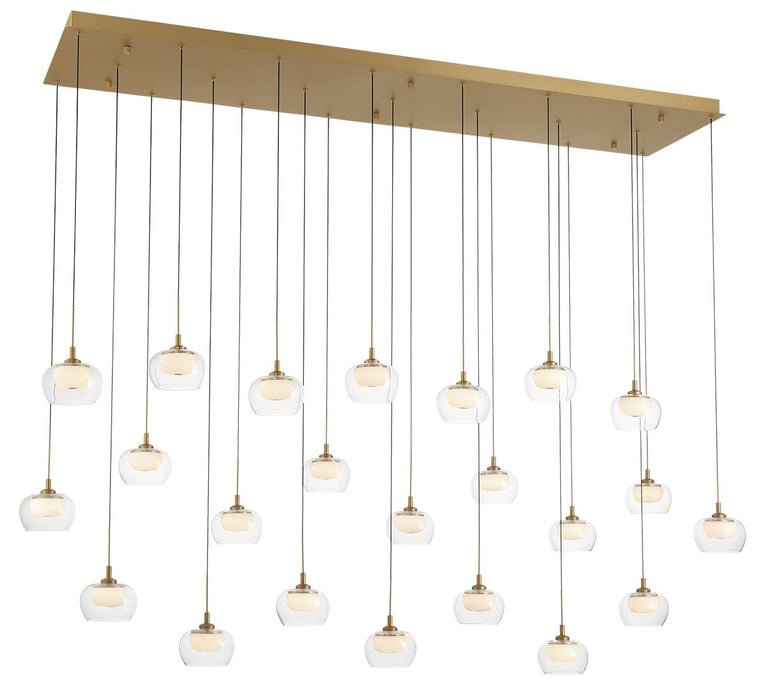 Lib & Co. - 12245-030 - LED Chandelier - Manarola - Painted Antique Brass