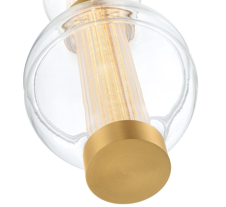 Lib & Co. - 12186-030 - LED Pendant - Milazzo - Antique Brass