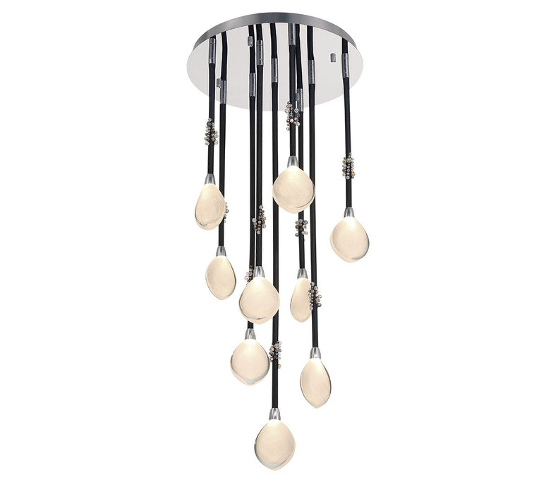 Lib & Co. - 12065-02 - LED Chandelier - Bellissima - Black Sleeves