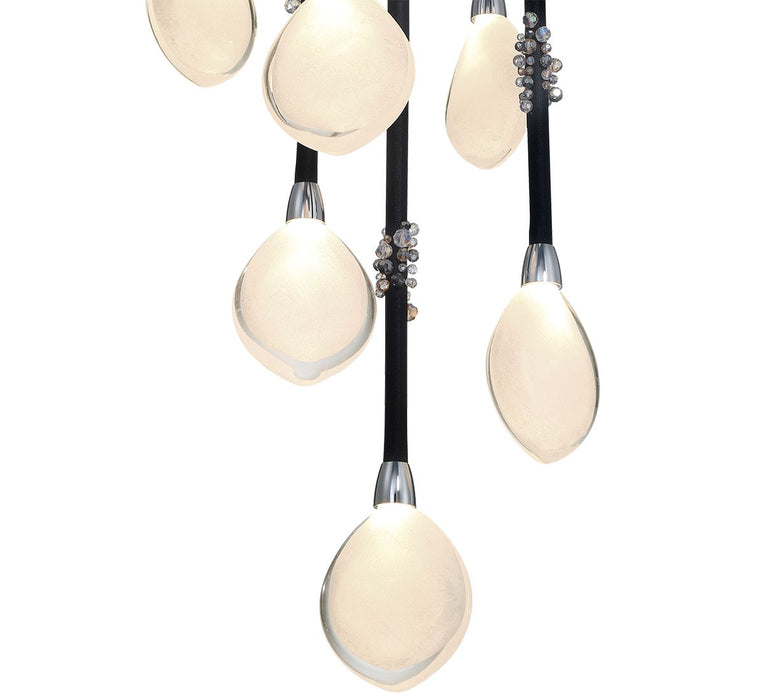 Lib & Co. - 12065-02 - LED Chandelier - Bellissima - Black Sleeves