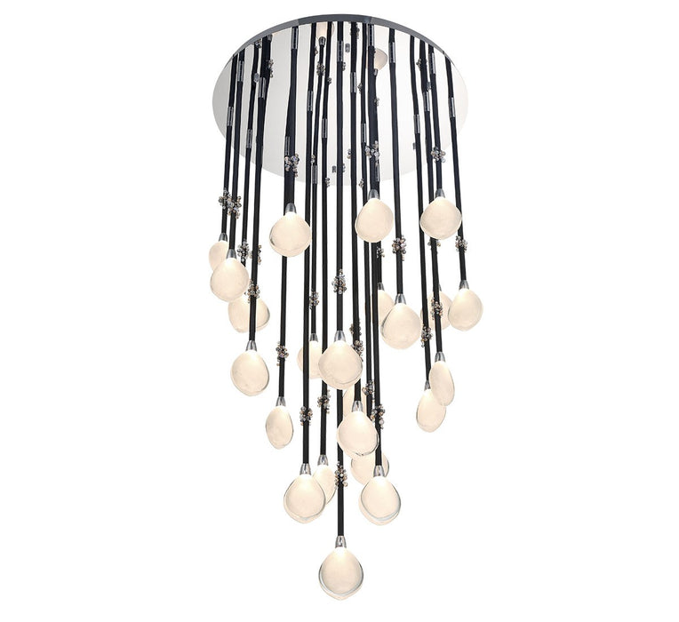 Lib & Co. - 12066-02 - LED Chandelier - Bellissima - Black Sleeves