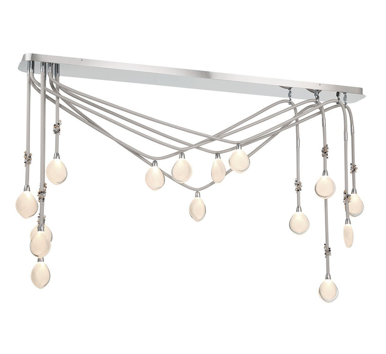 Lib & Co. - 12177-01 - LED Chandelier - Bellissima - Silver Sleeves