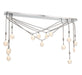 Lib & Co. - 12177-01 - LED Chandelier - Bellissima - Silver Sleeves
