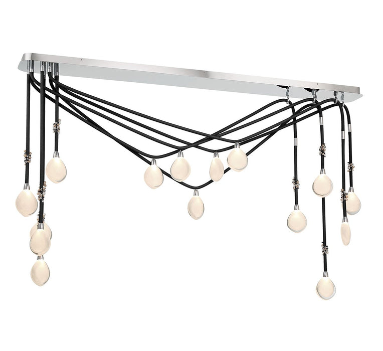 Lib & Co. - 12177-02 - LED Chandelier - Bellissima - Black Sleeves
