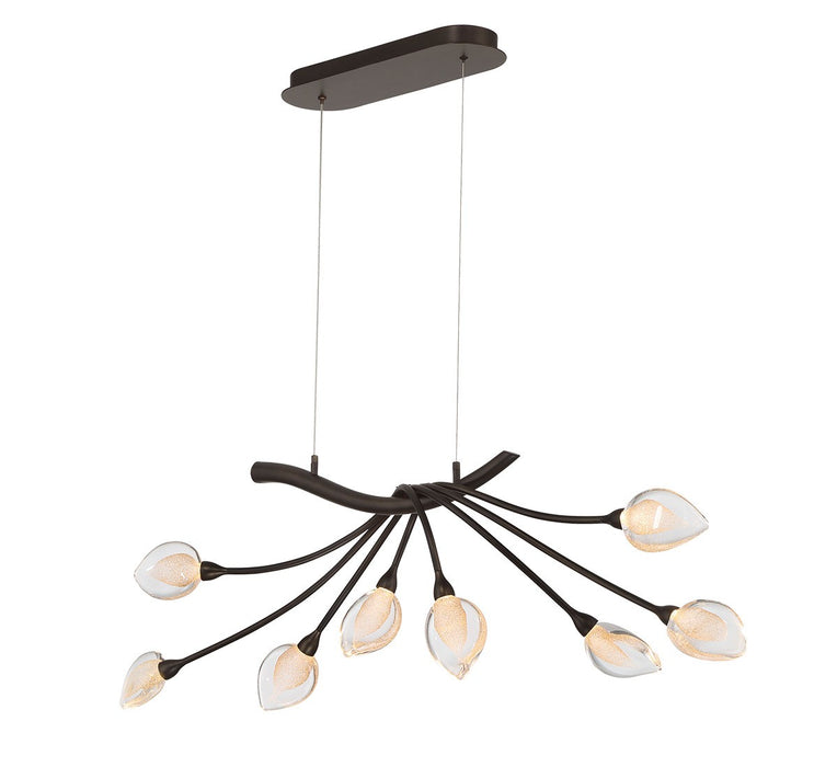Lib & Co. - 12233-043 - LED Chandelier - Modena - Black With Gold Accent