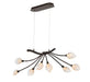 Lib & Co. - 12233-043 - LED Chandelier - Modena - Black With Gold Accent