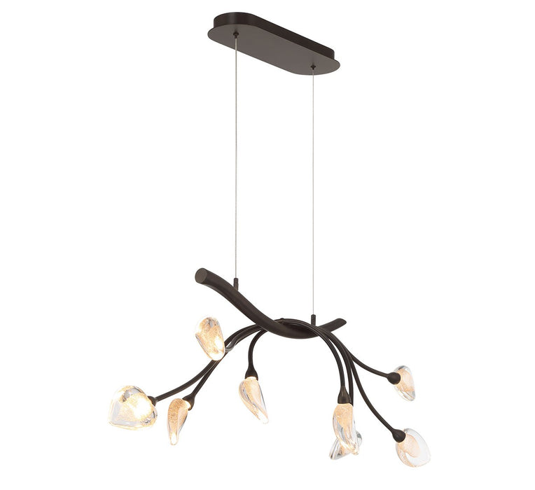 Lib & Co. - 12233-043 - LED Chandelier - Modena - Black With Gold Accent