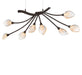 Lib & Co. - 12233-043 - LED Chandelier - Modena - Black With Gold Accent
