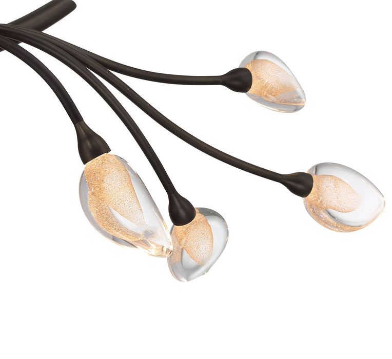 Lib & Co. - 12233-043 - LED Chandelier - Modena - Black With Gold Accent